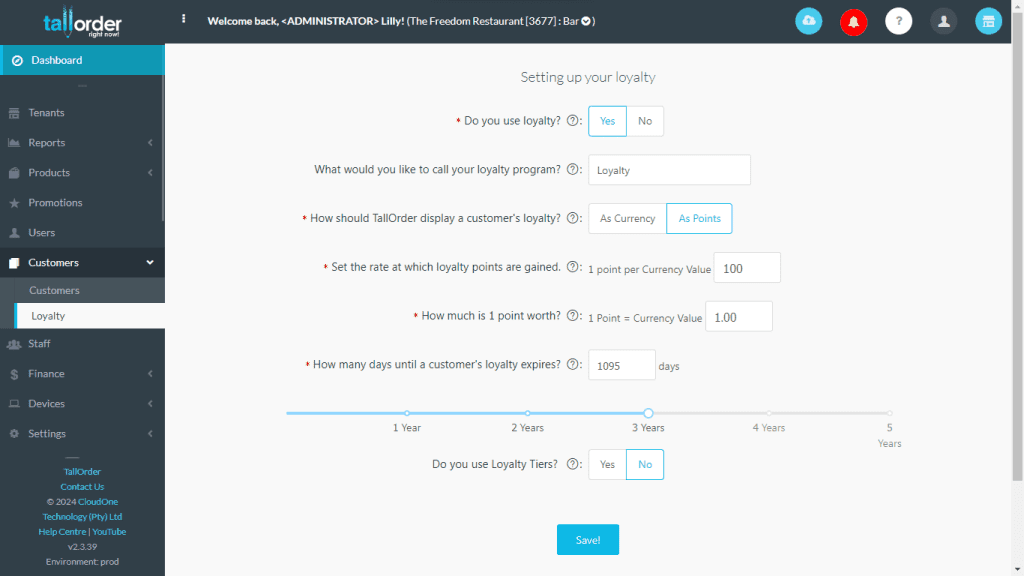 Loyality (1) TallOrder POS Retail Features Points Accumulation
