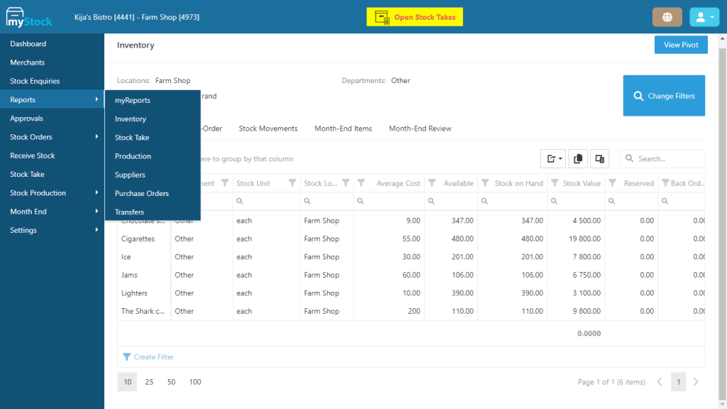 REPORTING AND ANALYTICS (1) TallOrder POS Retail Features Reporting and analytics